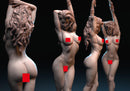 Slave Girl - Sexy Pinup - 3D Printed Minifigures for Fantasy Miniature Tabletop Games DND, Frostgrave 28mm / 32mm / 75mm