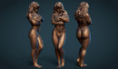 Slave Girl - Sexy Pinup - 3D Printed Minifigures for Fantasy Miniature Tabletop Games DND, Frostgrave 28mm / 32mm / 75mm