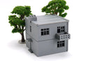 Small East European Apartment Block 2 - 3D Printed Miniature Wargaming Terrain (Cold War / Modern / Zona Alfa)
