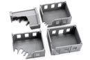 Stalingrad Ruined Building MTST8 - 3D Printed Miniature Wargaming Terrain (WWII Urban Ruins)