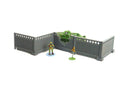 Soviet Concrete Wall P-6vr | Modular Cold War Barrier | Zona Alfa Terrain | 15mm, 20mm, 28mm, 32mm, HO