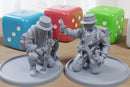 South African Bush Hat Mortar Team - Miniature Tabletop Wargaming - 3D Printed 28mm / 32mm Minifigures