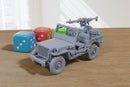 Hotchkiss M201 French Military Jeep with Machine Gun – Cold War Army Vehicle - 3D Printed Miniature Wargaming Vehicle