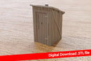 Toilettes rurales - Téléchargement numérique . Fichiers STL pour l’impression 3D