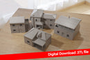 Italienische Dorfsammlung – Digitaler Download. STL-Dateien für den 3D-Druck