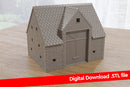 Französische Scheune - Digitaler Download .STL-Dateien für den 3D-Druck