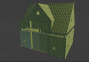 Französische Scheune - Digitaler Download .STL-Dateien für den 3D-Druck