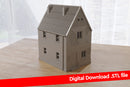 Maison rurale polonaise DS-T1 (Village polonais V1) - Téléchargement numérique de fichiers .STL pour l'impression 3D